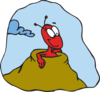 Ant In Hill Clip Art